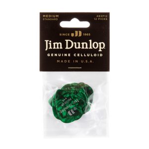 Dunlop Celluloid Classics Standard Green Pearl Medium - Player Pack