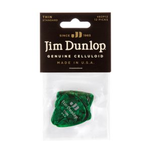 Dunlop Celluloid Classics Standard Green Pearl Thin - Player Pack