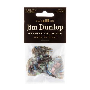Dunlop Celluloid Classics Standard Abalone Extra Heavy - Player Pack