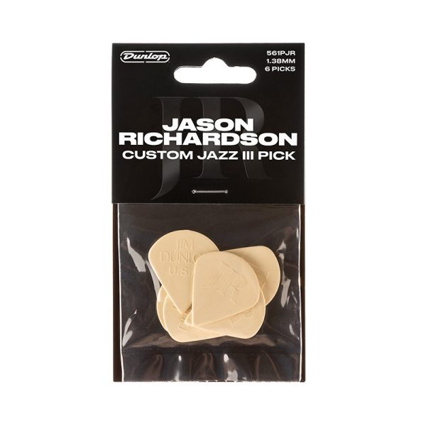 Dunlop Jason Richardson Custom Jazz III 1.38mm - Player Pack