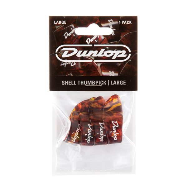 Dunlop Plastic Thumbpick Shell Large - Player Pack