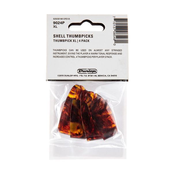 Dunlop Plastic Thumbpick Shell Extra Large - Player Pack - Image 2