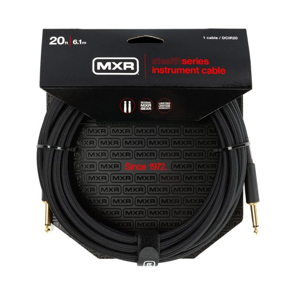 Dunlop MXR Stealth Instrument Cable - 20ft Straight