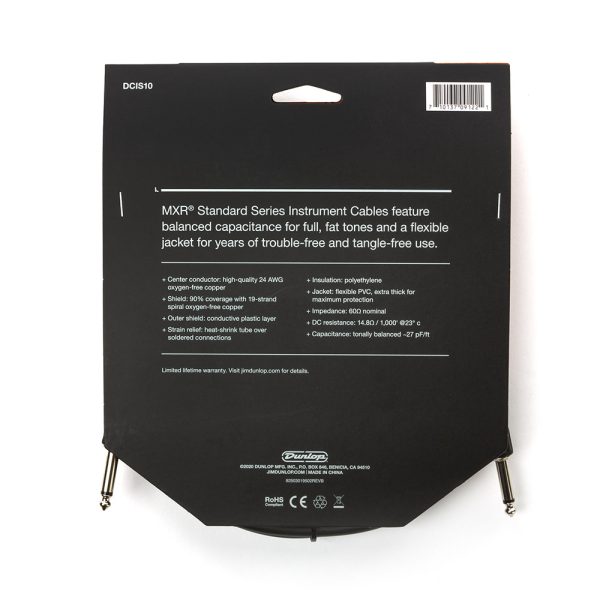 Dunlop MXR Standard Instrument Cable - 10ft Straight - Image 3