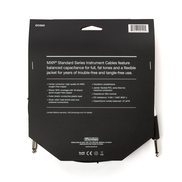 Dunlop MXR Standard Instrument Cable - 20ft Straight - Image 3