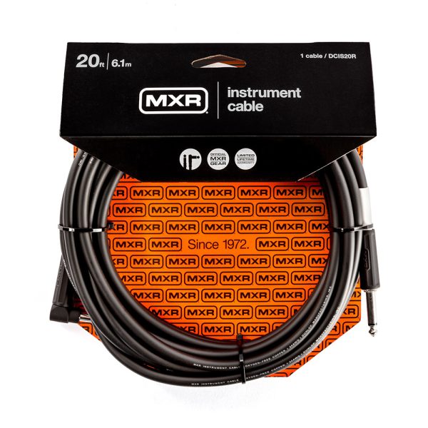 Dunlop MXR Standard Instrument Cable - 20ft Right Angle