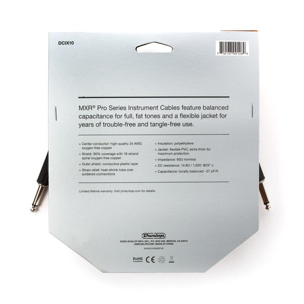 Dunlop MXR Pro Instrument Cable - 10ft Straight - Image 3