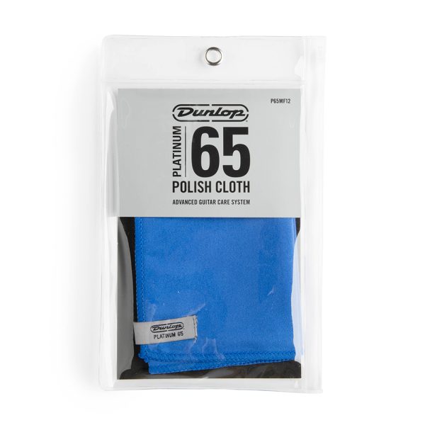 Dunlop Platinum 65 - 12inch Cloth Blue Suede Mircofiber - JD-P65MF12