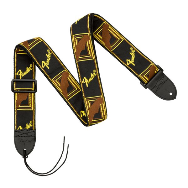 Fender 2" Mono Strap, Black/Yellow/Brown 681000