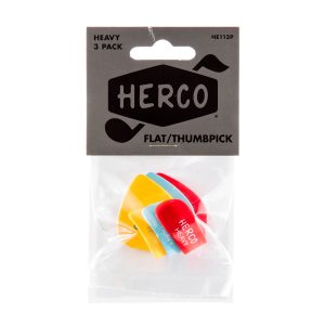 Dunlop Herco Flat Thumbpick Heavy - Player Pack