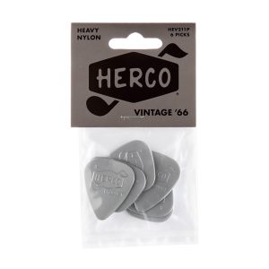 Dunlop Herco Vintage 66 Heavy Silver - Player Pack