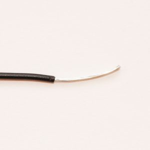 Hook Up Wire - 22 AWG 7 Strand PVC - Black - Per Metre