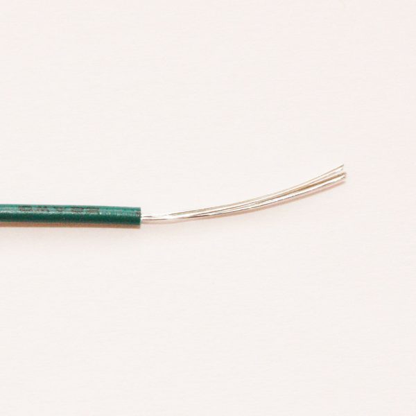 Hook Up Wire - 22 AWG 7 Strand PVC - Green - Per Metre
