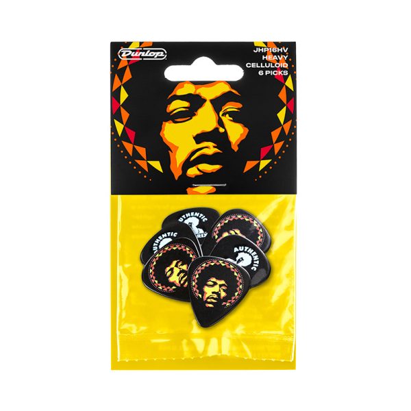 Dunlop Jimi Hendrix 16 Aura Mandala Heavy - Player Pack