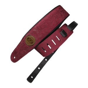 K2 Strap Garment Leather Top 3" Floral Burgundy - K2VTSL53