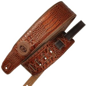 K2 Strap Garment Leather Top 3" Croc Brown - K2VTSL58