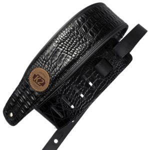 K2 Strap Garment Leather Top 3" Croc Black - K2VTSL59