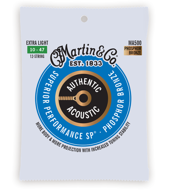 Martin Phosphor Bronze 12 String Extra Light ( 10-47 ) MA500