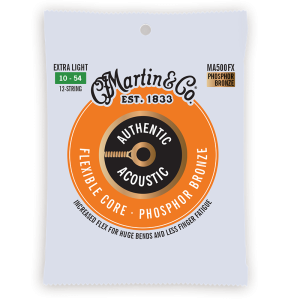 Martin Flexible Core Phosphor Bronze 12 String Extra Light ( 10-54 ) MA500FX