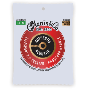 Martin Lifespan 2.0 Phosphor Bronze Extra Light ( 10-47 ) MA530T