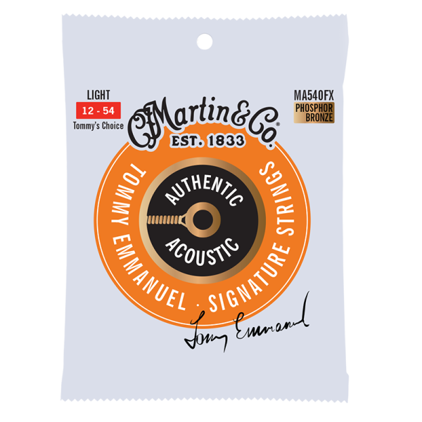Martin Flexible Core Phosphor Bronze Light Tommys Choice ( 12-54 ) MA540FX