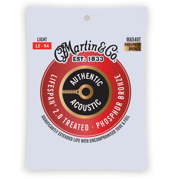 Martin Lifespan 2.0 Phosphor Bronze Light ( 12-54 ) MA540T
