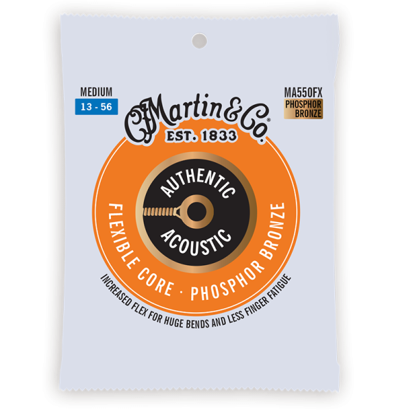 Martin Flexible Core Phosphor Bronze Medium ( 13-56 ) MA550FX