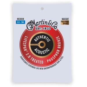 Martin Lifespan 2.0 Phosphor Bronze Medium ( 13-56 ) MA550T