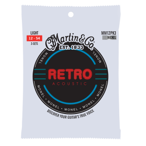 Martin Retro Monel 3 Pack Light ( 12-54 ) MM12PK3