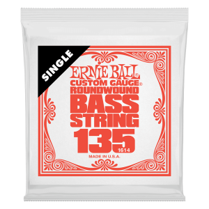 Ernie Ball Single Nickel Roundwound Bass String - 0.135