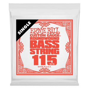 Ernie Ball Single Nickel Roundwound Bass String - 0.115