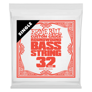 Ernie Ball Single Nickel Roundwound Bass String - 0.032