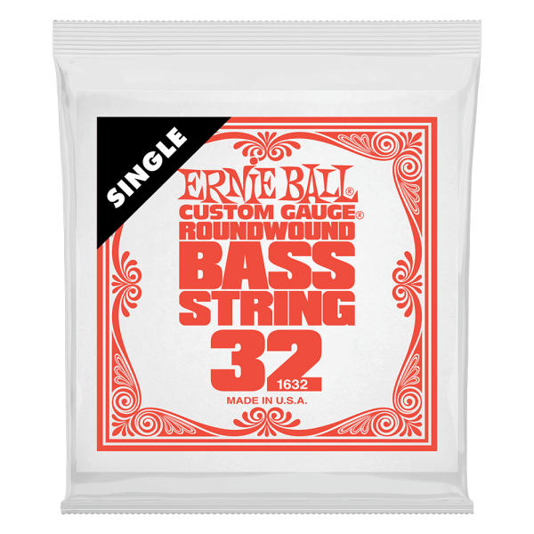 Ernie Ball Single Nickel Roundwound Bass String - 0.032