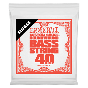Ernie Ball Single Nickel Roundwound Bass String - 0.040