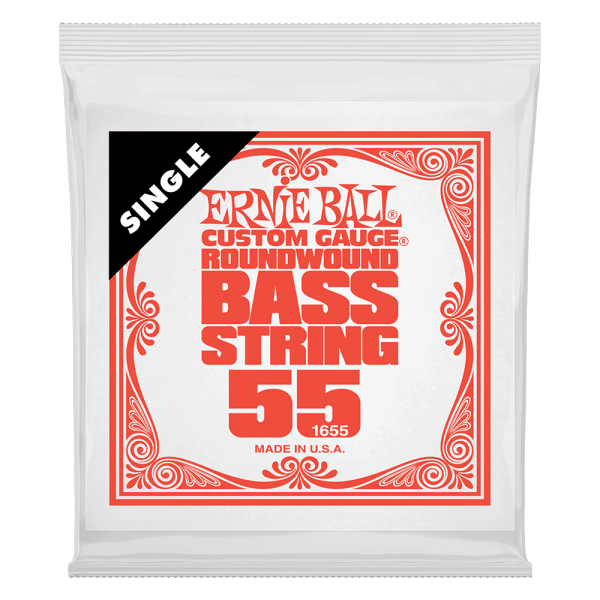 Ernie Ball Single Nickel Roundwound Bass String - 0.055