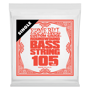 Ernie Ball Single Nickel Roundwound Bass String - 0.105