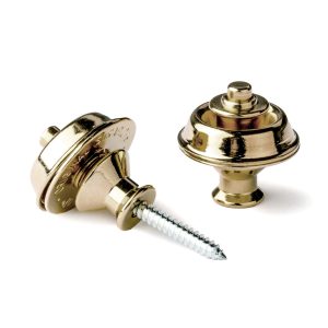 Dunlop Straplock Set - Dual Design - Brass - 1032BR