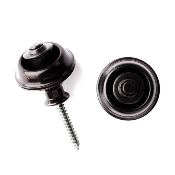 Dunlop Straplock Set - Dual Design - Black - 1033BK - Image 2