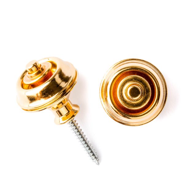 Dunlop Straplock Set - Dual Design - Gold - 1034G - Image 2