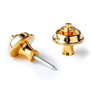 Dunlop Straplock Set - Original - Gold - 1104G