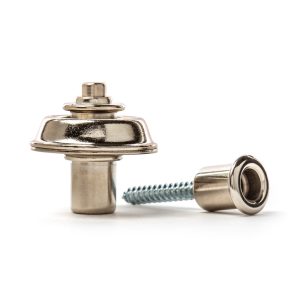 Dunlop Straplock Set - Flush Design - Nickel - 1401N