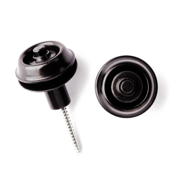 Dunlop Straplock Set - Flush Design - Black - 1403BK - Image 2