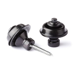 Dunlop Straplock Set - Traditional - Black - 1503BK