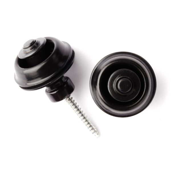 Dunlop Straplock Set - Traditional - Black - 1503BK - Image 2