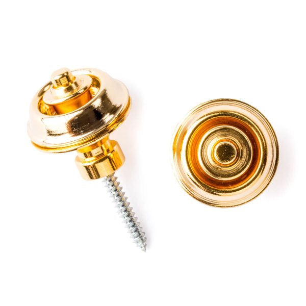 Dunlop Straplock Set - Traditional - Gold - 1504G - Image 2