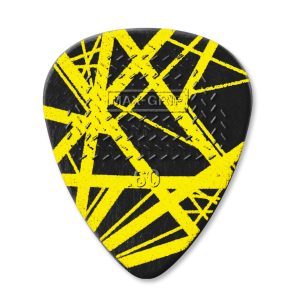 Dunlop EVH 04 VHII Black With Yellow Stripes Max Grip 0.60mm