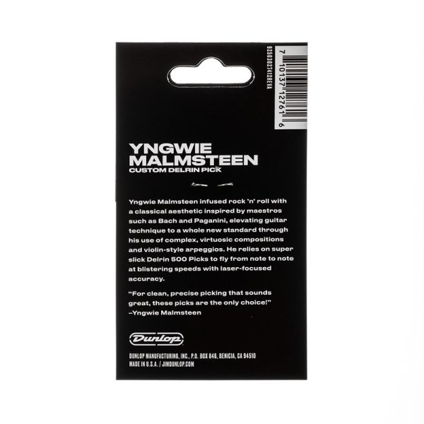 Dunlop Yngwie Malmsteen White Delrin 1.50mm - Player Pack - Image 2