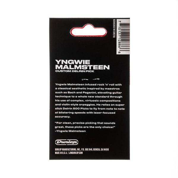Dunlop Yngwie Malmsteen Yellow Delrin 1.14mm - Player Pack - Image 2