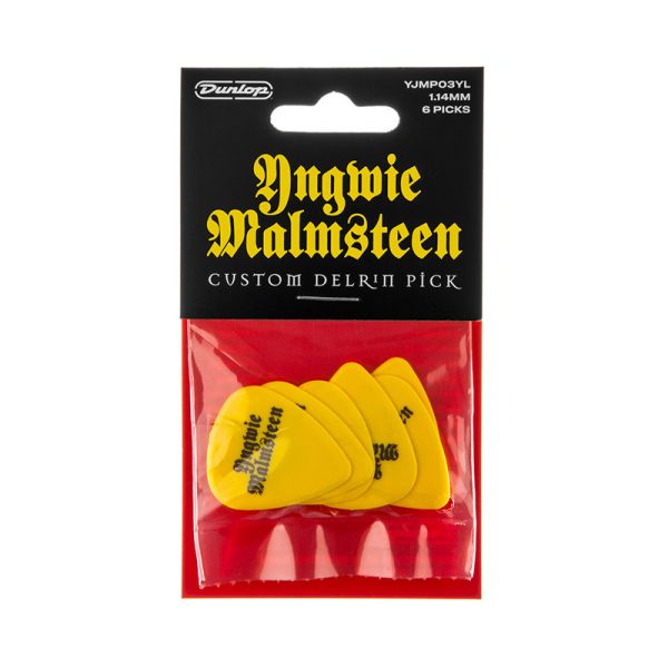 Dunlop Yngwie Malmsteen Yellow Delrin 1.14mm - Player Pack