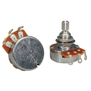 Alpha Pot A33 - 500k - Standard Length .375 Inch - 3/8 Inch Diameter - Audio
